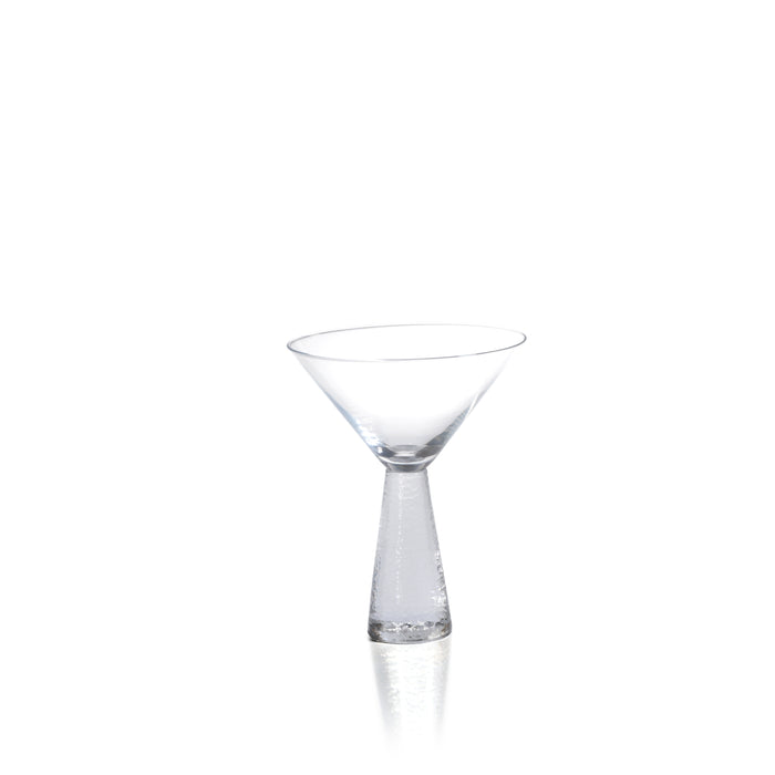 Livine Hammered Stem Martini Glasses, Set of 4