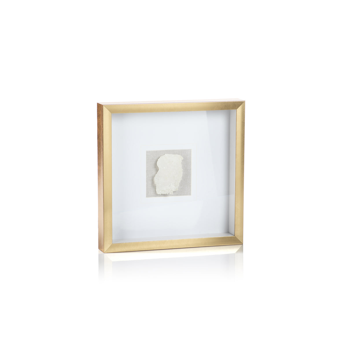 Muzo Gold Framed Crystal Wall Décor | Bone & Brass