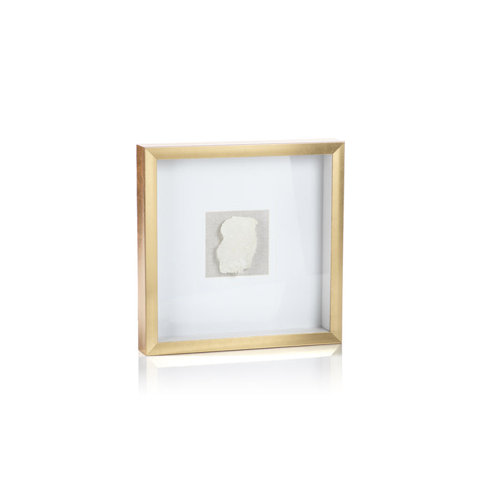 Muzo Gold Framed Crystal Wall Décor | Bone & Brass