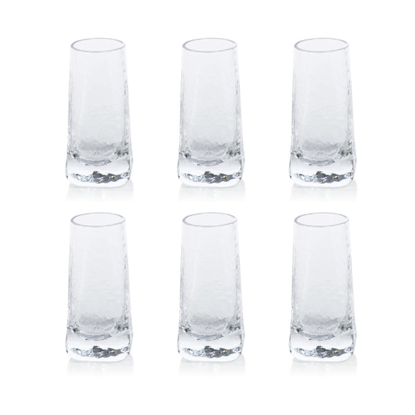 Kaleigh Hammered Shot Glasses, Set of 6