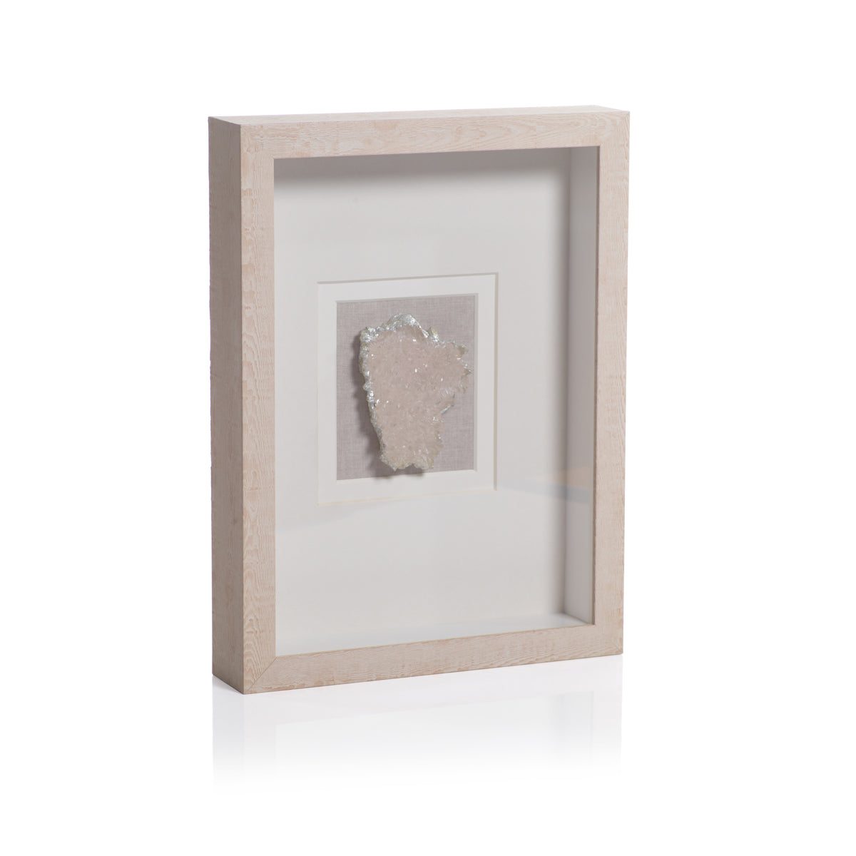 Muzo Natural Framed Crystal Wall Décor | Bone & Brass