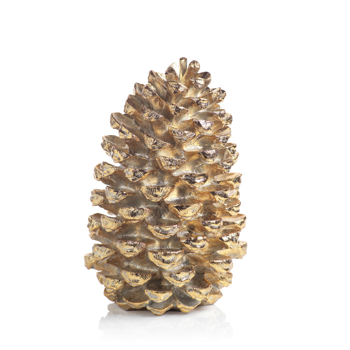 Gold Decorative Pinecone Figurine