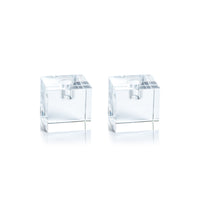 Raina Square Crystal Glass Candle Holder