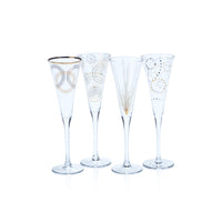 Festivity Champagne Flutes, Set of 4