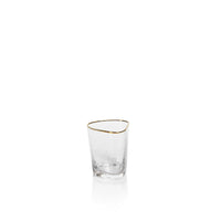 Kamarone Triangular Double Old Fashioned Glasses, Set of 4