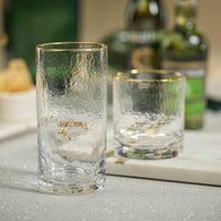 Campolli Hammered Double Old Fashioned Glasses, Set of 4