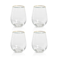 Campolli  Stemless All Purpose Glasses, Set of 4
