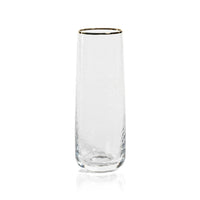 Campolli Stemless Glass Flutes, Set of 4