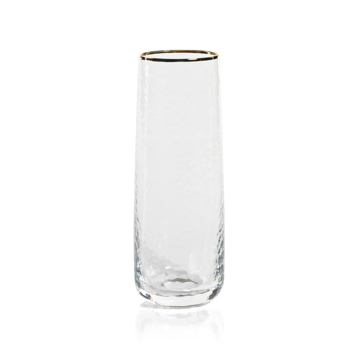 Campolli Stemless Glass Flutes, Set of 4