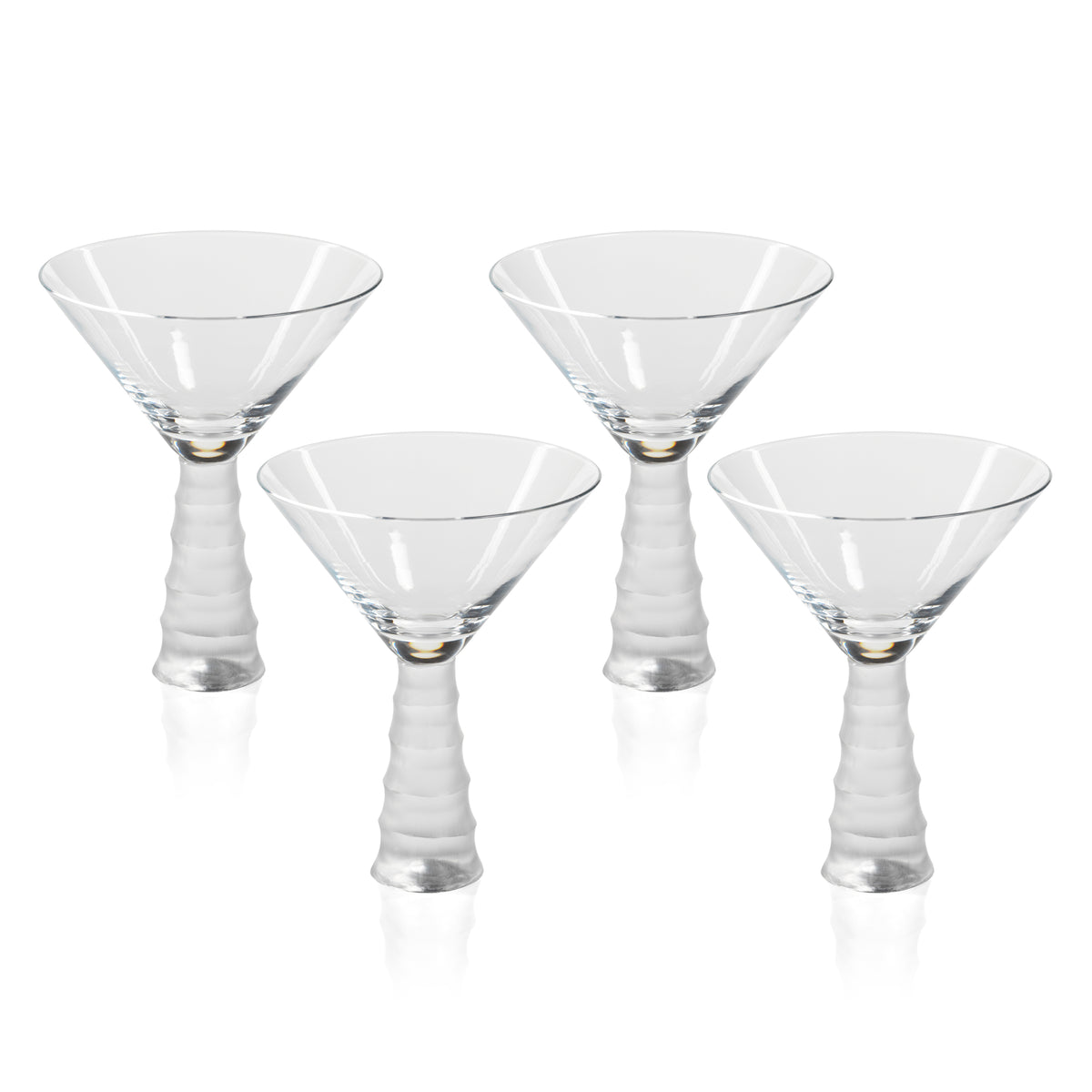 Torrance Bamboo Stem Martini Glasses, Set of 4