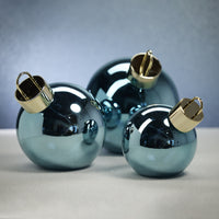 Oversized Blue Glass Ball Ornament, Large