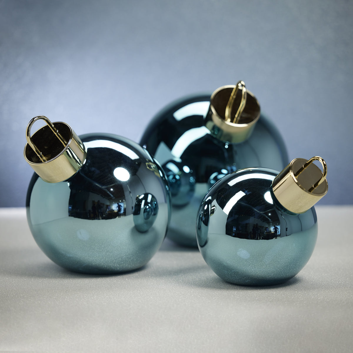 Oversized Blue Glass Ball Ornament, Extra Large