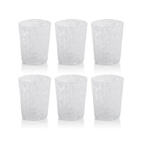 William White Speckled Glass Tumblers, Set of 6