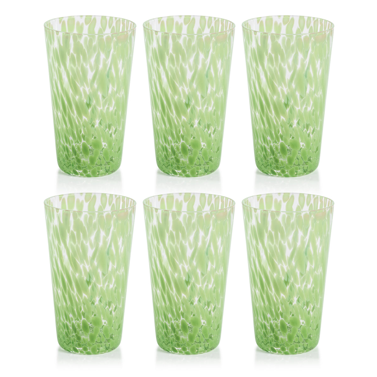 William Green Speckled Highball Glasses, Set of 6