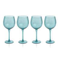 Sierra Optic Swirl Red Wine Glasses, Set of 4