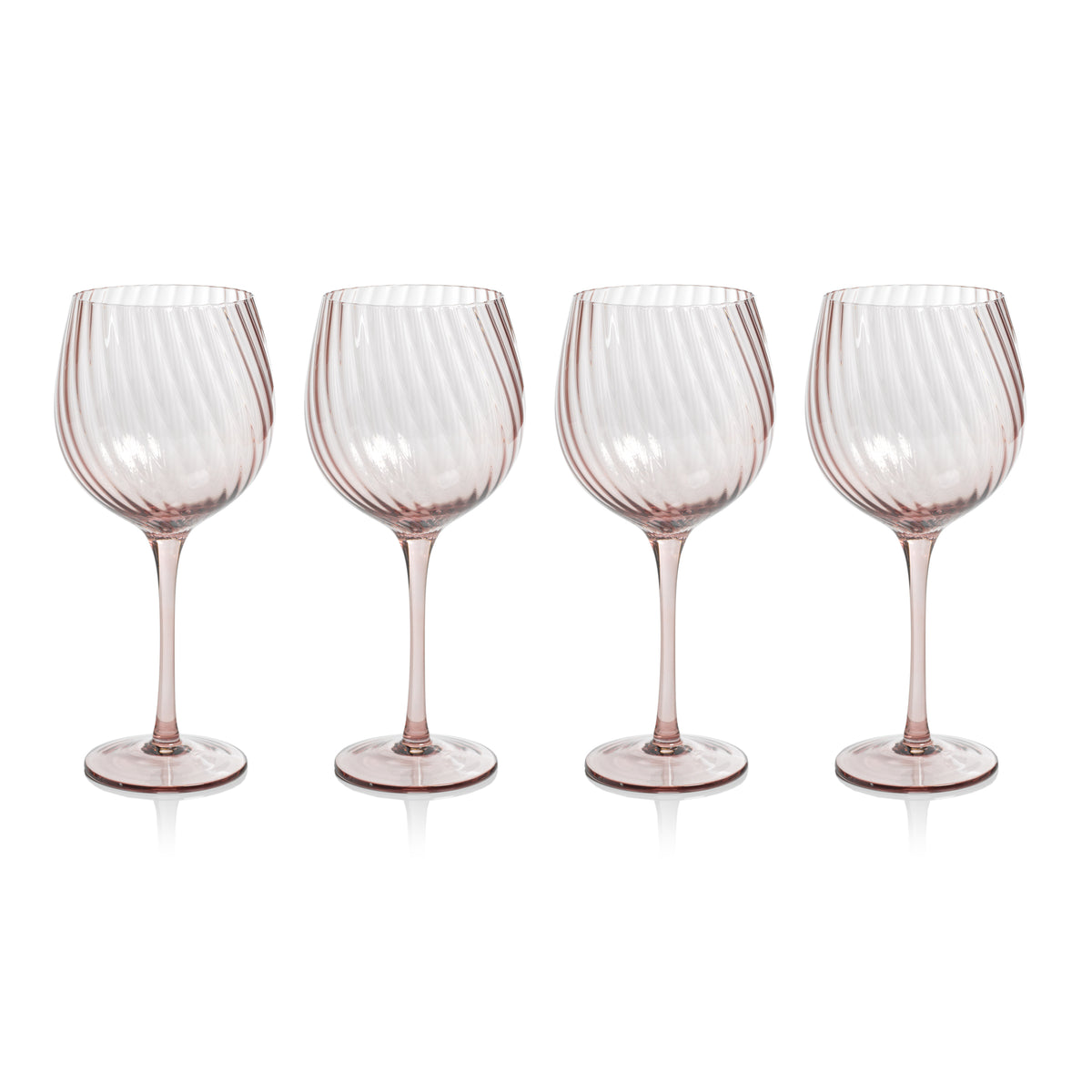 Sierra Optic Swirl Red Wine Glasses, Set of 4