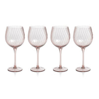 Sierra Optic Swirl Red Wine Glasses, Set of 4