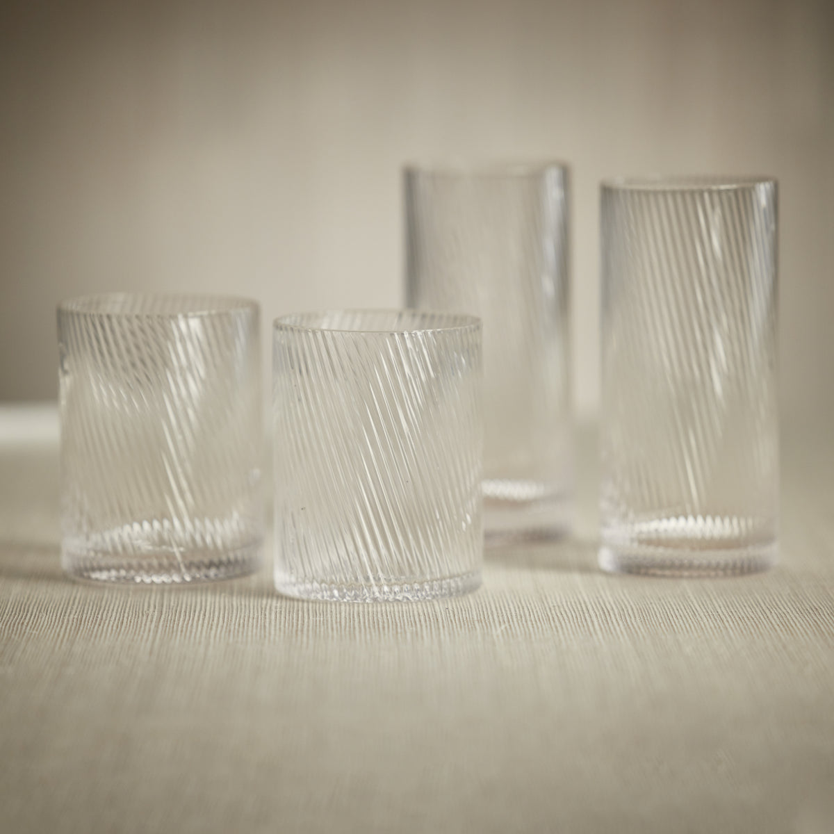 Chatham Rippled Rock Glasses, Set of 6