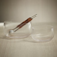 Chatham 6.25" Rippled Glass Bowls, Set of 2