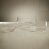 Chatham 6.25" Rippled Glass Bowls, Set of 2
