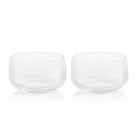 Chatham 6.25" Rippled Glass Bowls, Set of 2