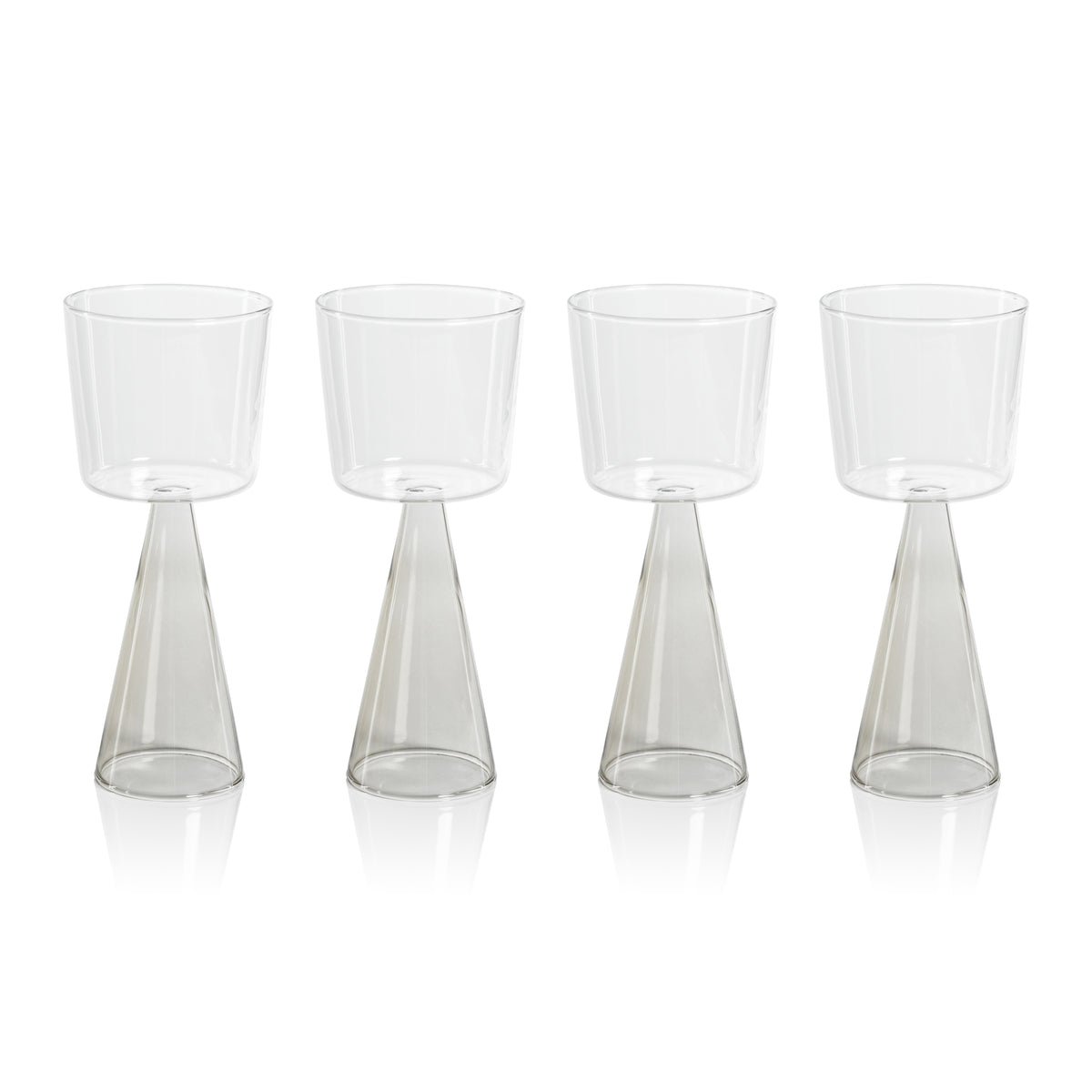 Vivian Grey Stem White Wine Glasses, Set of 4