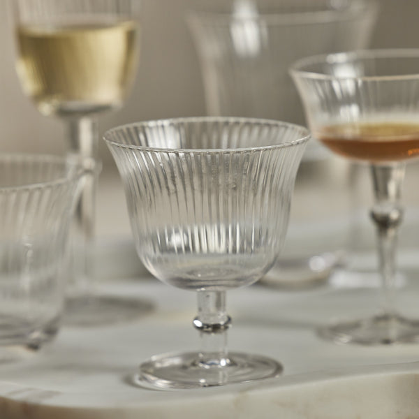 Kirby Clear Optic Cocktail / Dessert Glasses, Set of 4