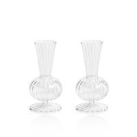 Margaret Optic Glass Vases, Set of 2