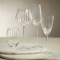 Madden Optic Champagne Flutes, Set of 4
