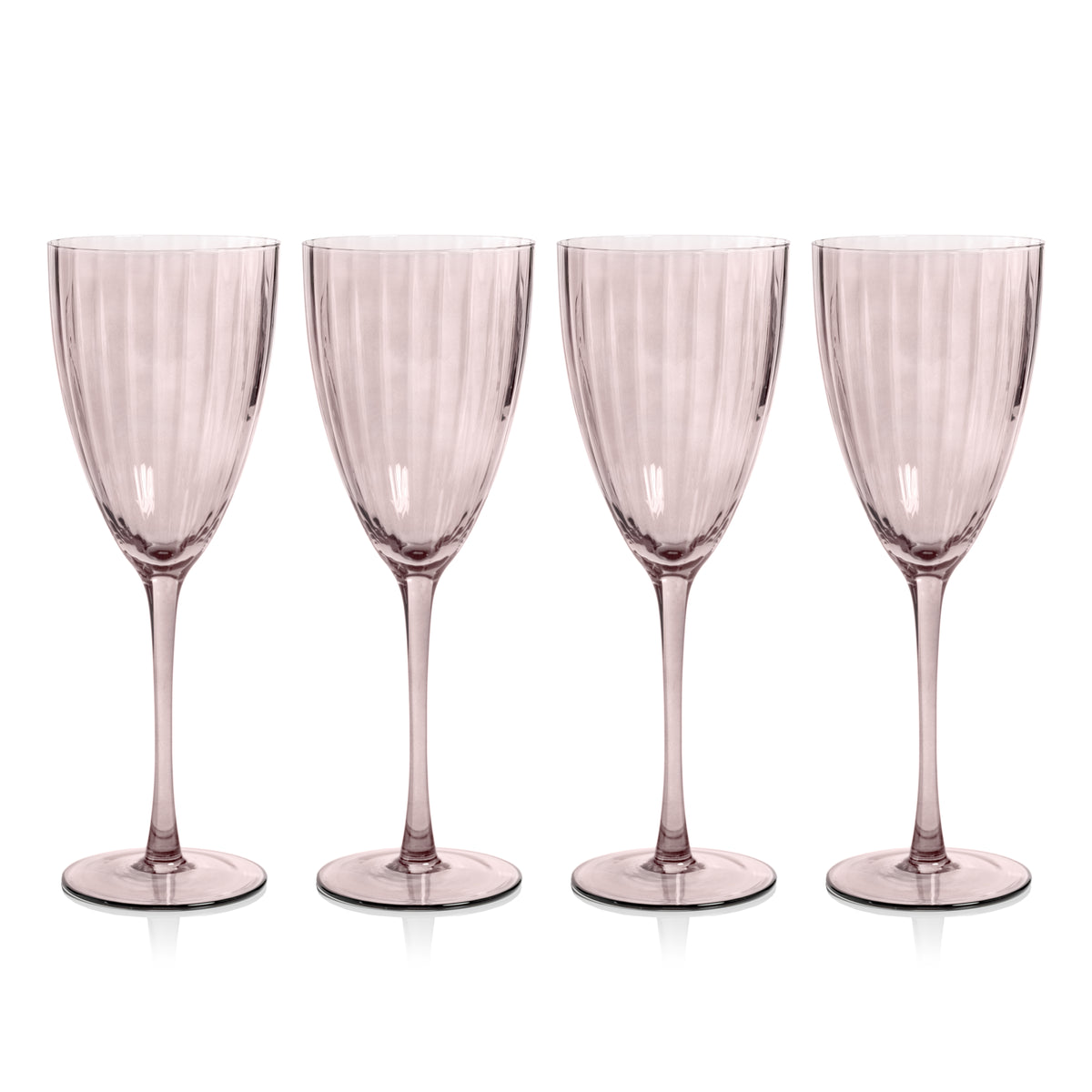 Madden Blush White Wine Glasses, Set of 4