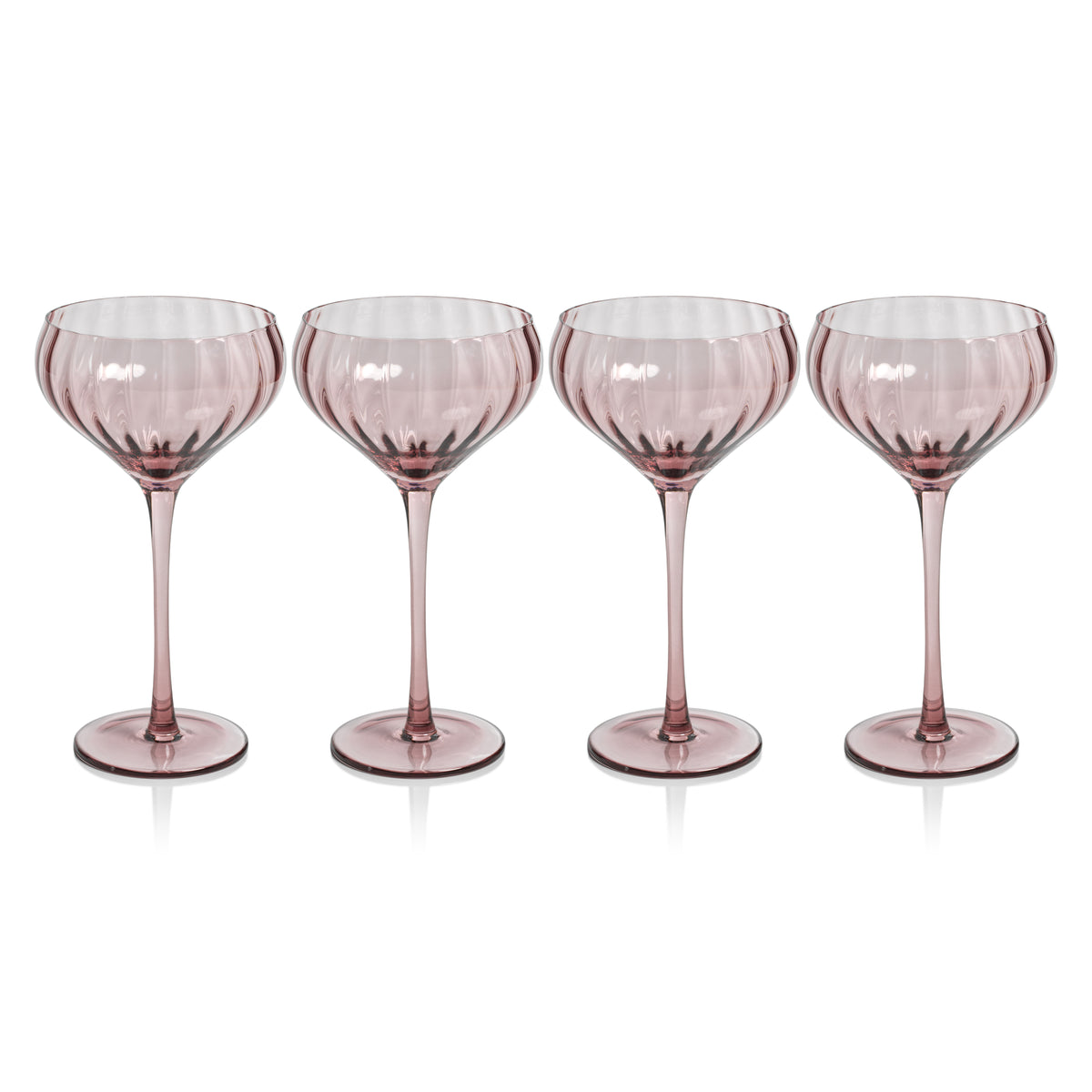 Madden Blush Cocktail Glasses, Set of 4