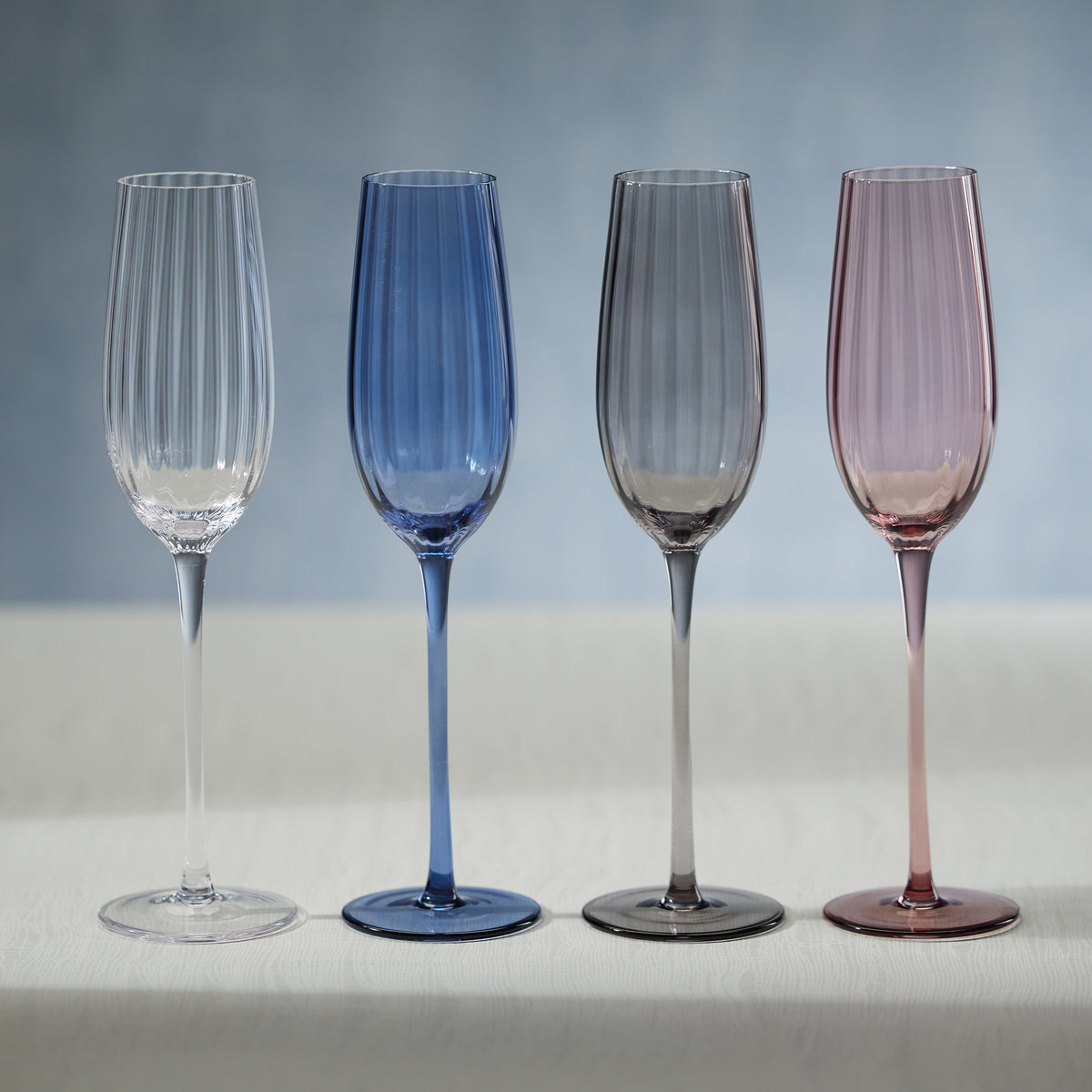 Madden Blush Champagne Flutes, Set of 4