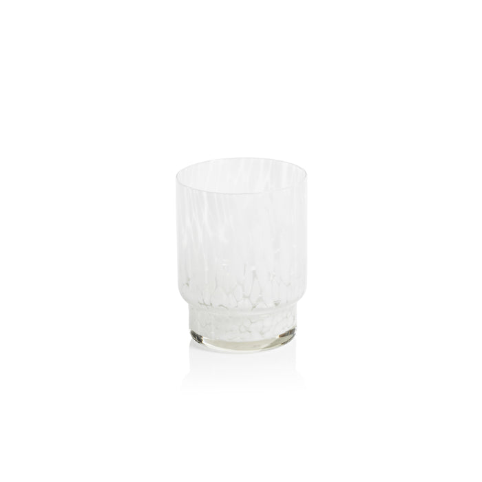 Adrian White Tortoise Tumbler Glasses, Set of 6