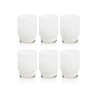 Adrian White Tortoise Tumbler Glasses, Set of 6