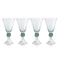 Colmar Vintage Stemmed Glasses, Set of 4 - Glass Bowl Detail | Bone & Brass
