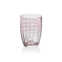 Preston Purple Glass Tumbler Glasses, Set of 4