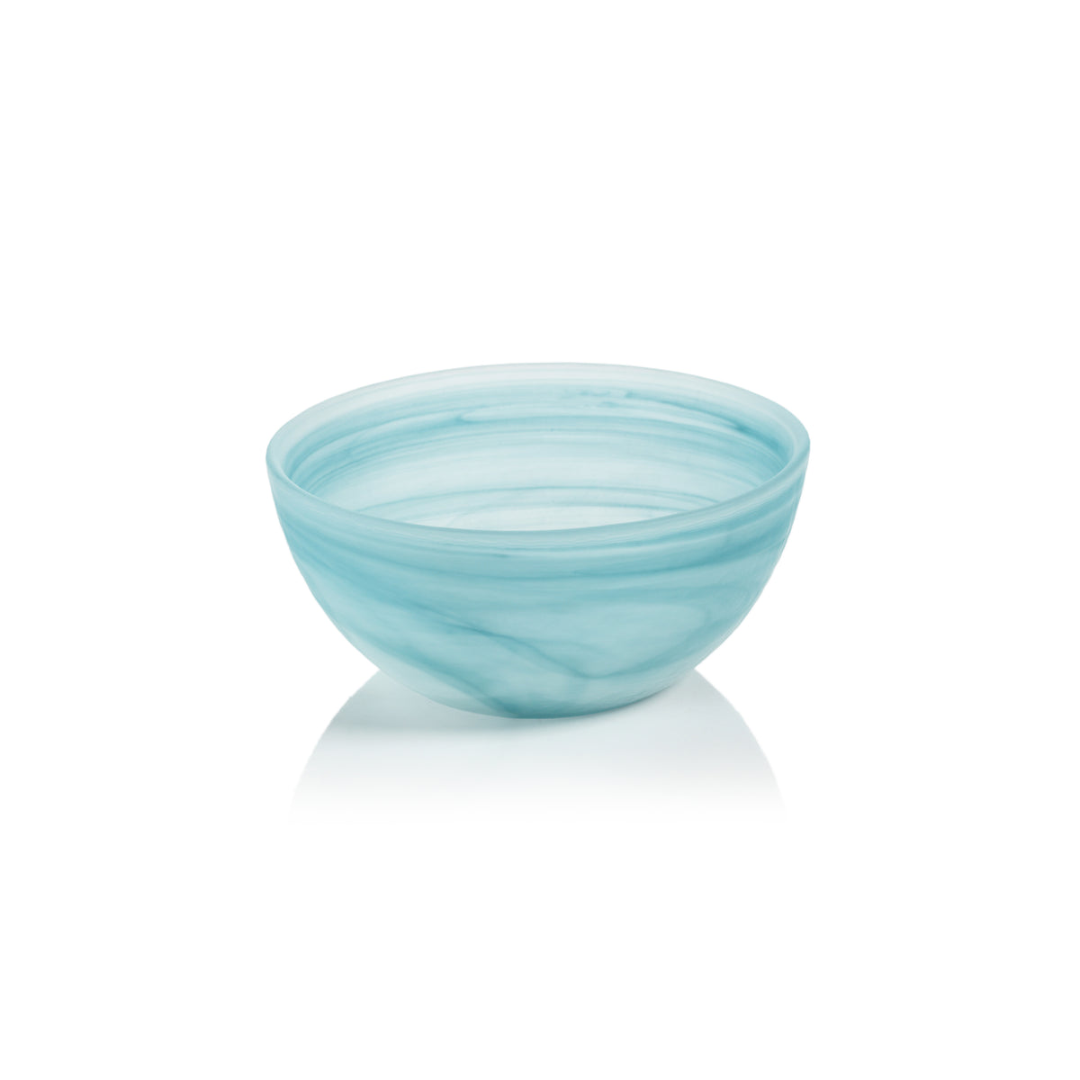 Azur Alabaster Medium Glass Bowls, Set of 4