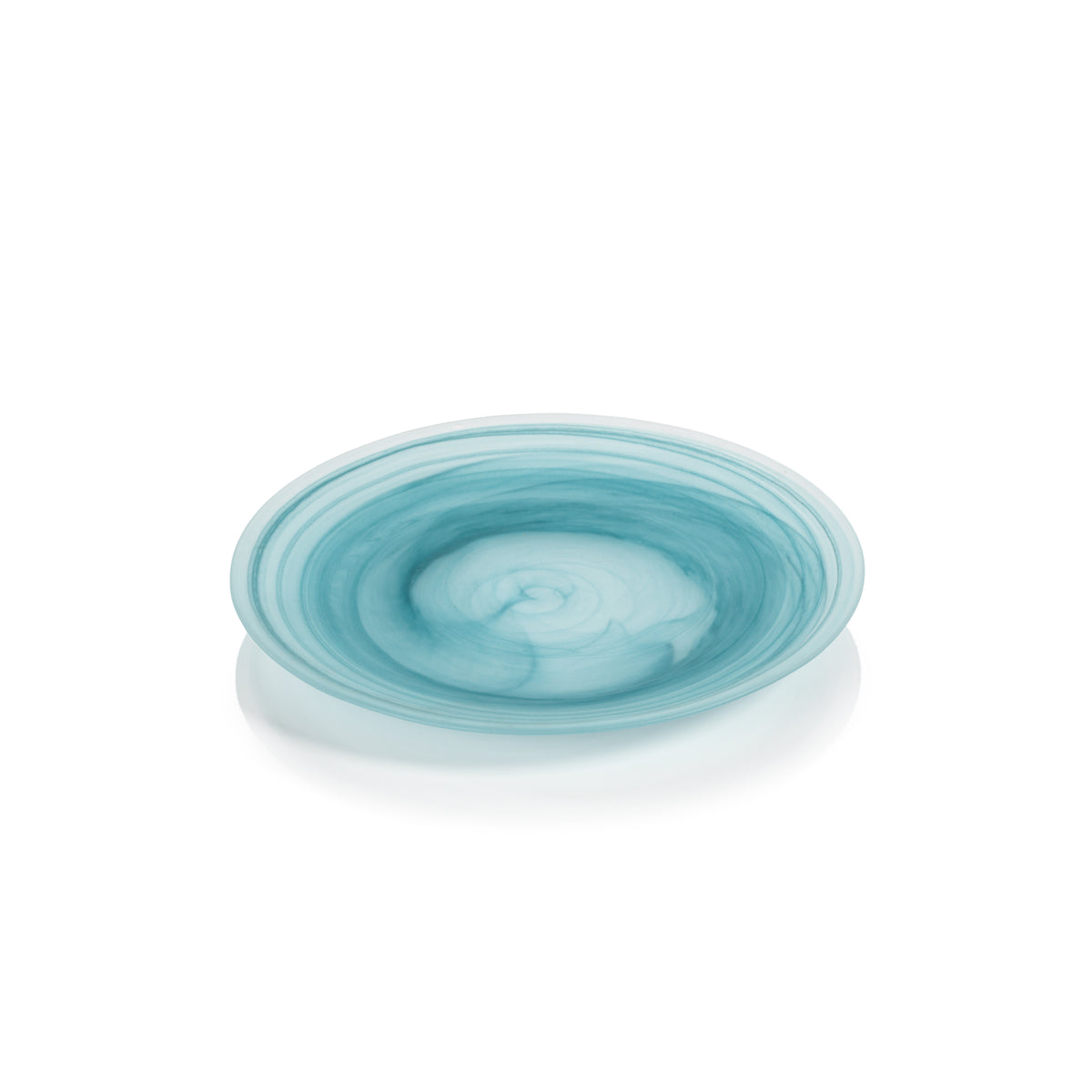 Azur Alabaster Glass Salad Plates, Set of 4
