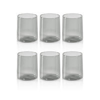 Lanvin Smoke Grey Tumbler Glasses,  Set of 6