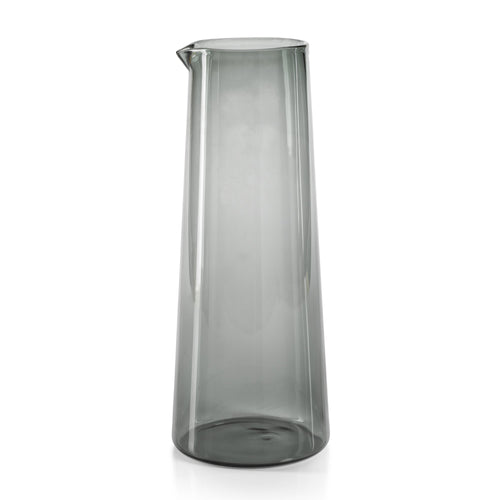 Lanvin Glass Pitcher | Gray, Cobalt Blue or Green | Bone & Brass