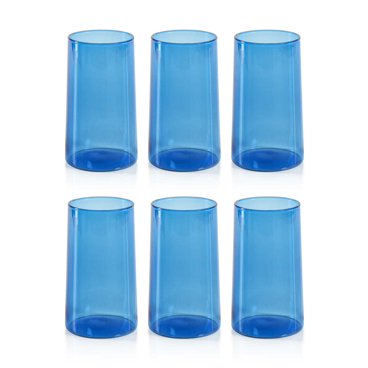 Lanvin Cobalt Highball Glasses, Set of 6