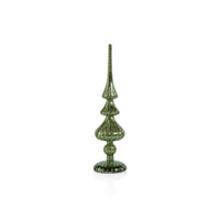 Azenor Green LED Tabletop Finials, Set of 2