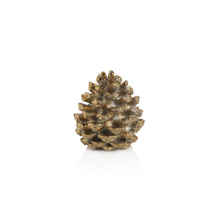 Gold Shula Decorative Pinecone Figurine