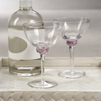 Colleen Blush Martini / Cocktail Optic Glasses, Set of 4