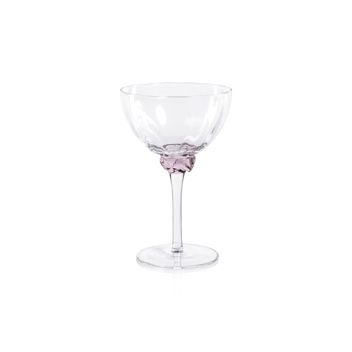 Colleen Blush Martini / Cocktail Optic Glasses, Set of 4