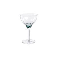 Colleen Sea Green Martini / Cocktail Optic Glasses, Set of 4
