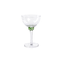 Colleen Verdant Green Martini / Cocktail Optic Glasses, Set of 4
