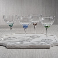 Colleen Smoke Grey Martini / Cocktail Optic Glasses, Set of 4
