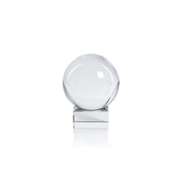 Serenity Decorative Crystal Glass Orb on Base