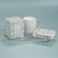 Claire Medium Crystal Glass Vanity Tray